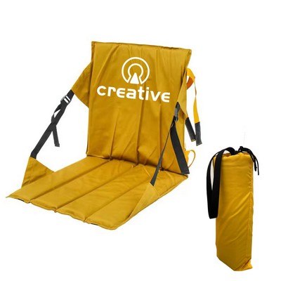 Folding Stadium Seat Cushion W/ Backrest
